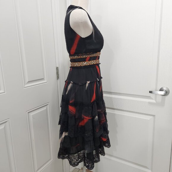 Chloe crepe tiered dress - Picture 7 of 16